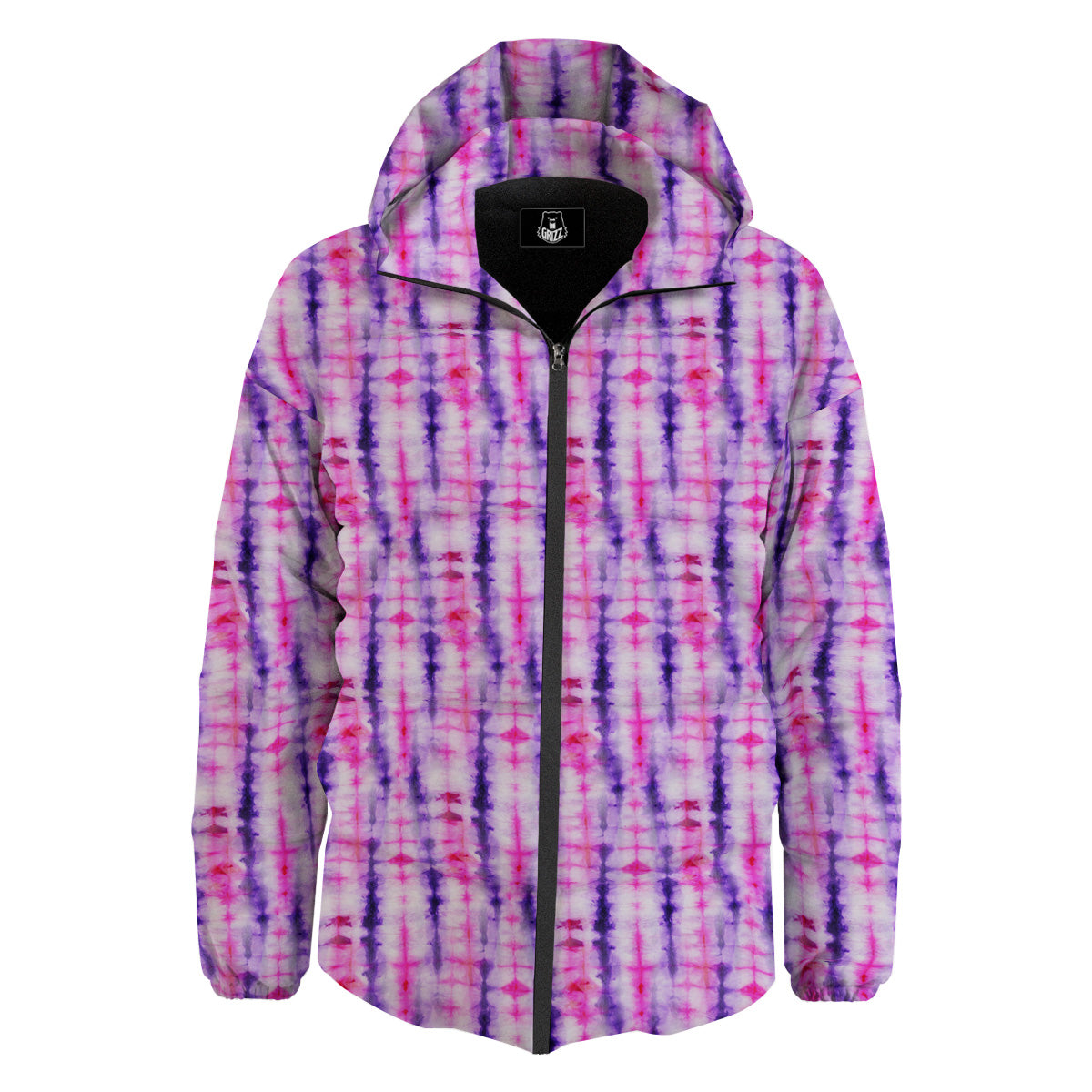 Tie Dye Purple Pink Print Pattern Down Jacket-grizzshop
