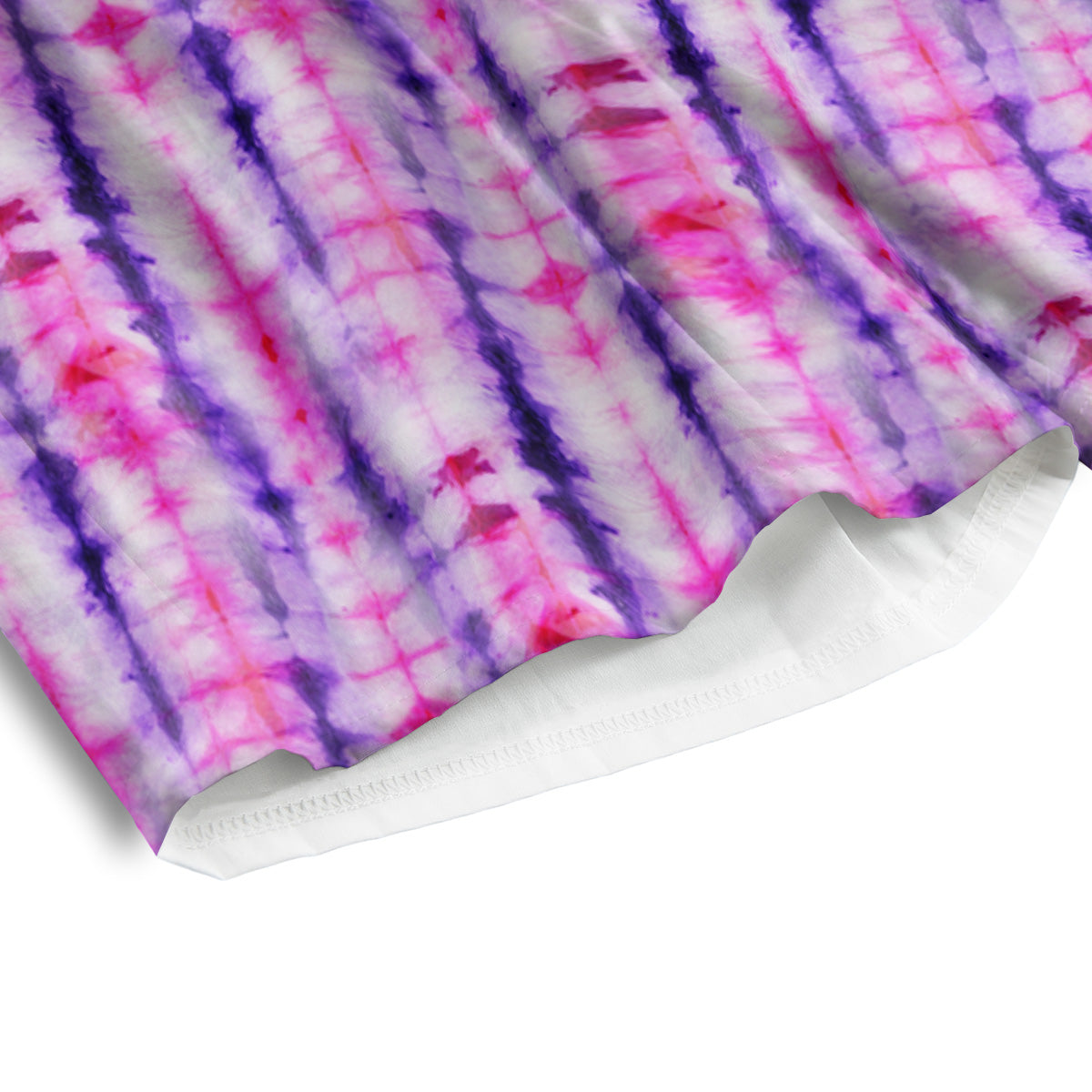 Tie Dye Purple Pink Print Pattern Men's Athletic Shorts