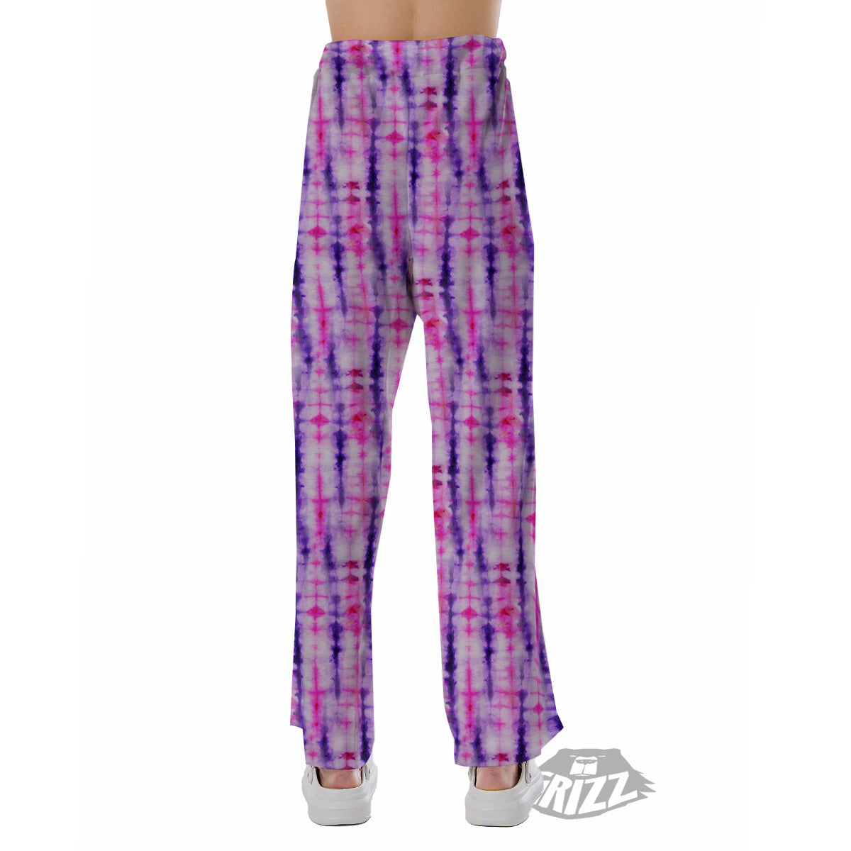 Tie Dye Purple Pink Print Pattern Pajama Pants-grizzshop