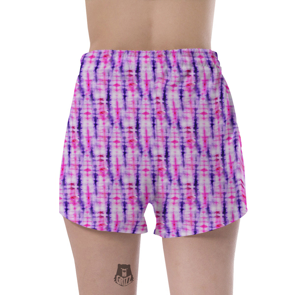 Tie Dye Purple Pink Print Pattern Women's Shorts-grizzshop
