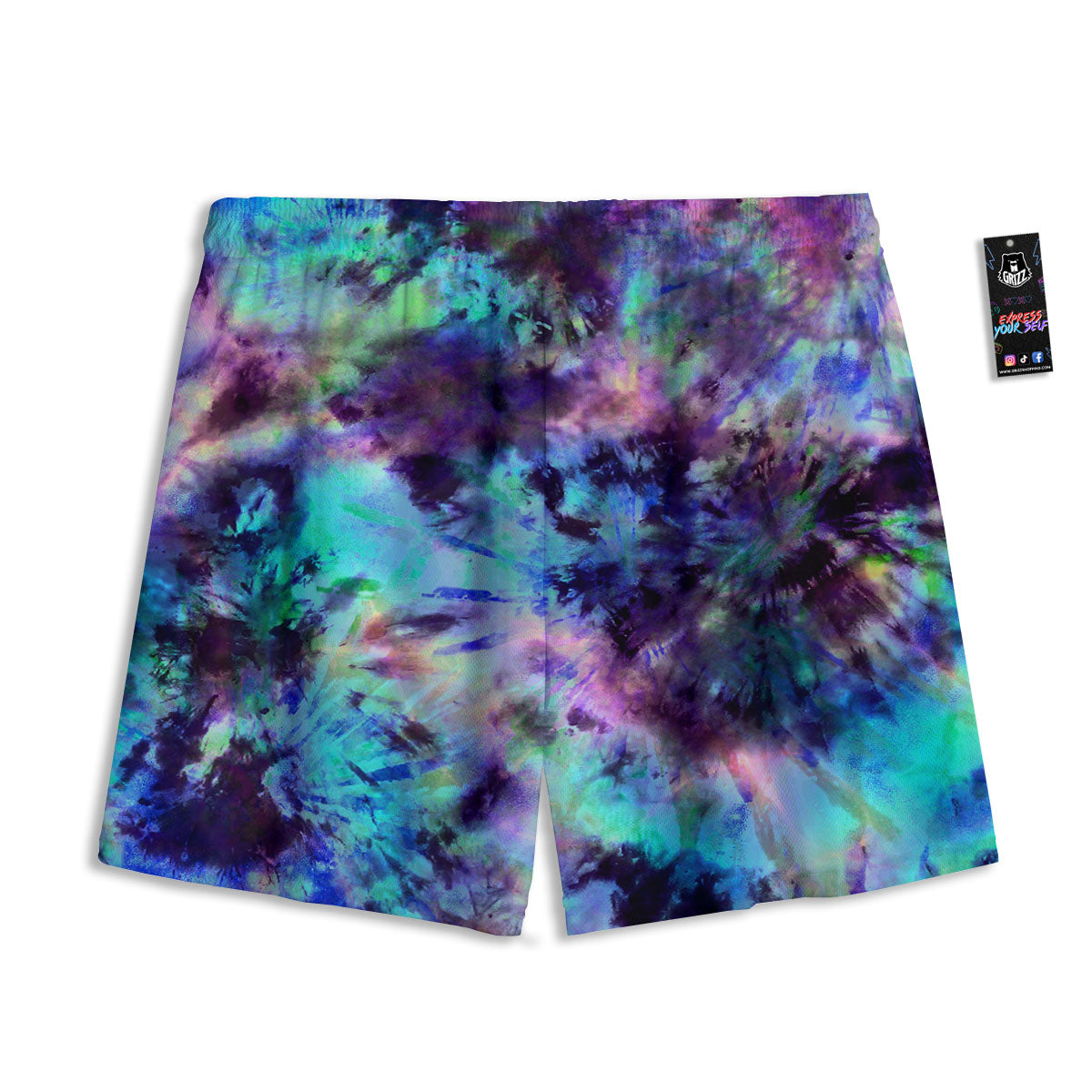 Tartan Shamrock Green Print Mesh Shorts