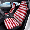 Tie Dye Red Stripe Print Pattern Car Seat Covers-grizzshop