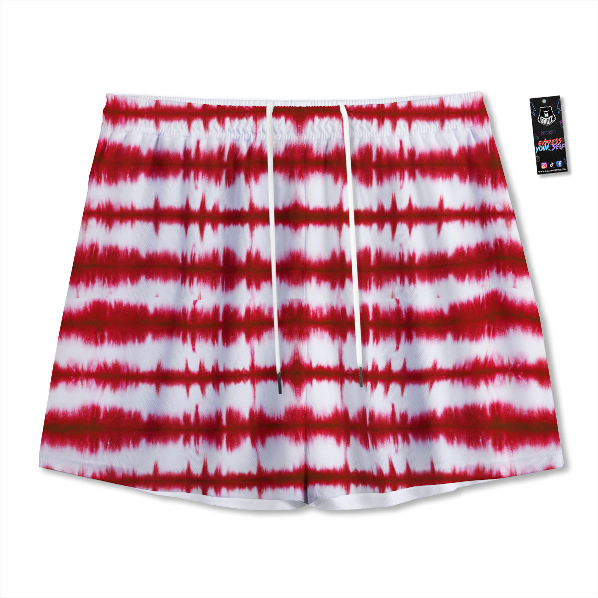 Trippy Ethnic Aztec Print Mesh Shorts