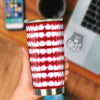 Tie Dye Red Stripe Print Pattern Tumbler-grizzshop