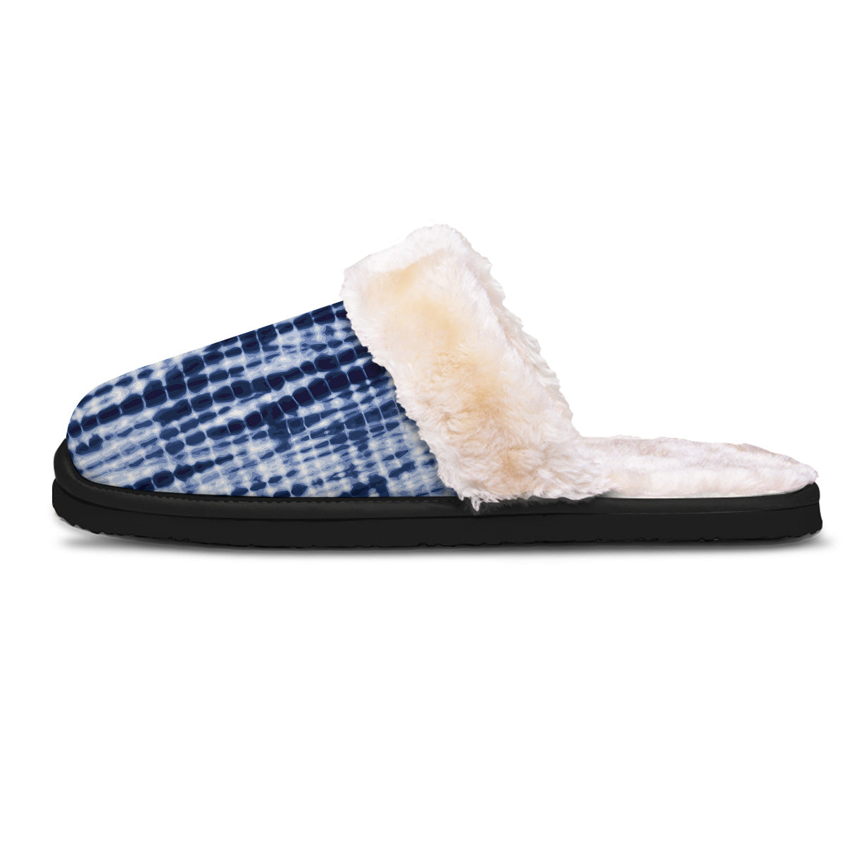 Tie Dye Shibori Blue Print Slippers-grizzshop