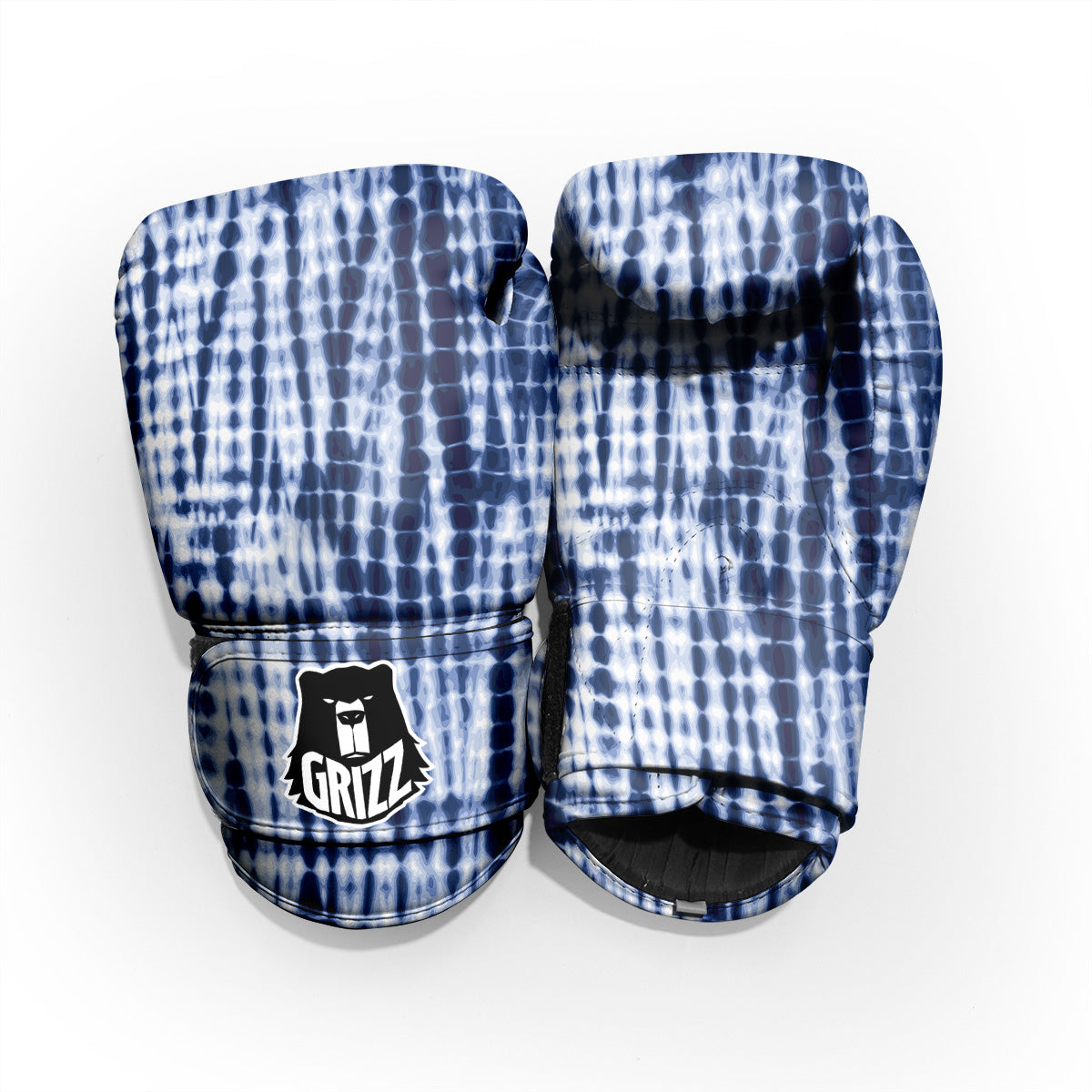 Tie Dye Shibori Blue Print Pro Boxing Glove