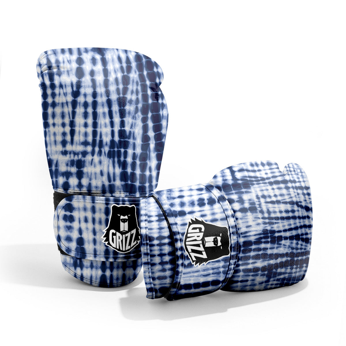 Tie Dye Shibori Blue Print Pro Boxing Glove