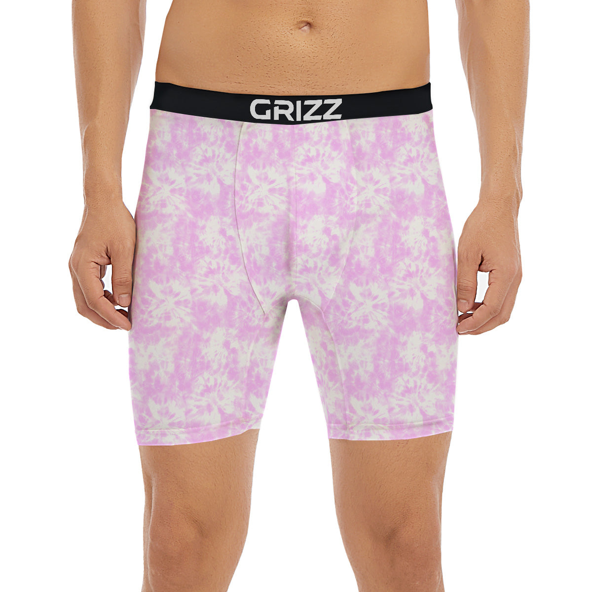 Tie Dye Shibori Pink Print Pattern Boxer Briefs-grizzshop
