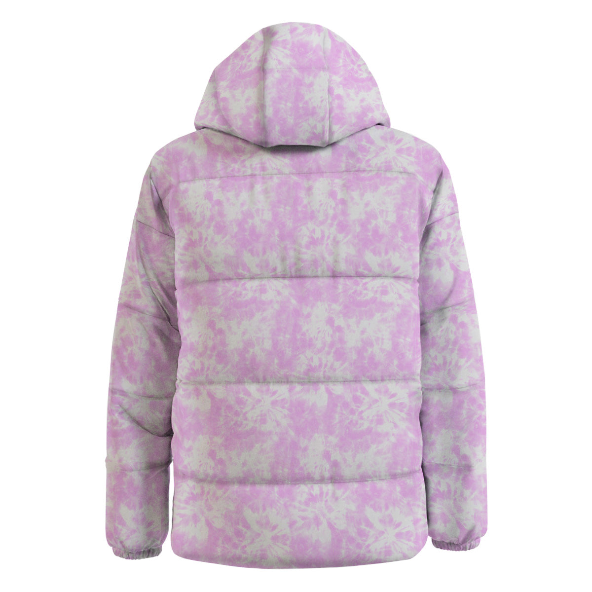 Tie Dye Shibori Pink Print Pattern Down Jacket-grizzshop