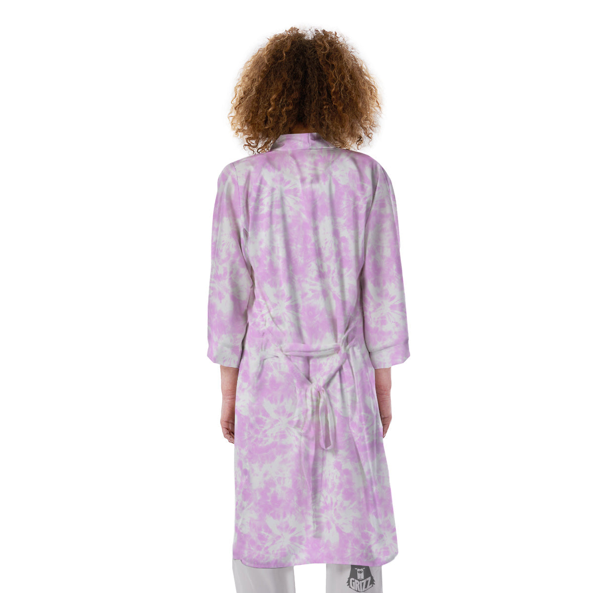 Tie Dye Shibori Pink Print Pattern Kimono-grizzshop