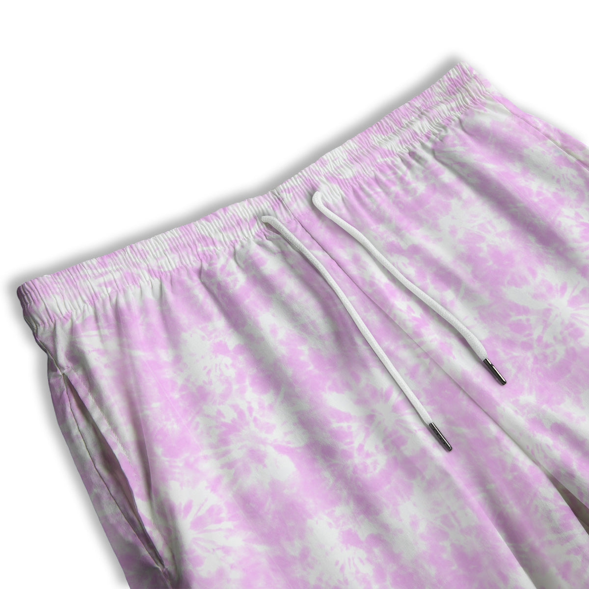 Tie Dye Shibori Pink Print Pattern Men's Athletic Shorts
