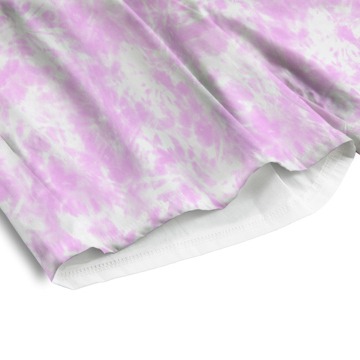 Tie Dye Shibori Pink Print Pattern Men's Athletic Shorts