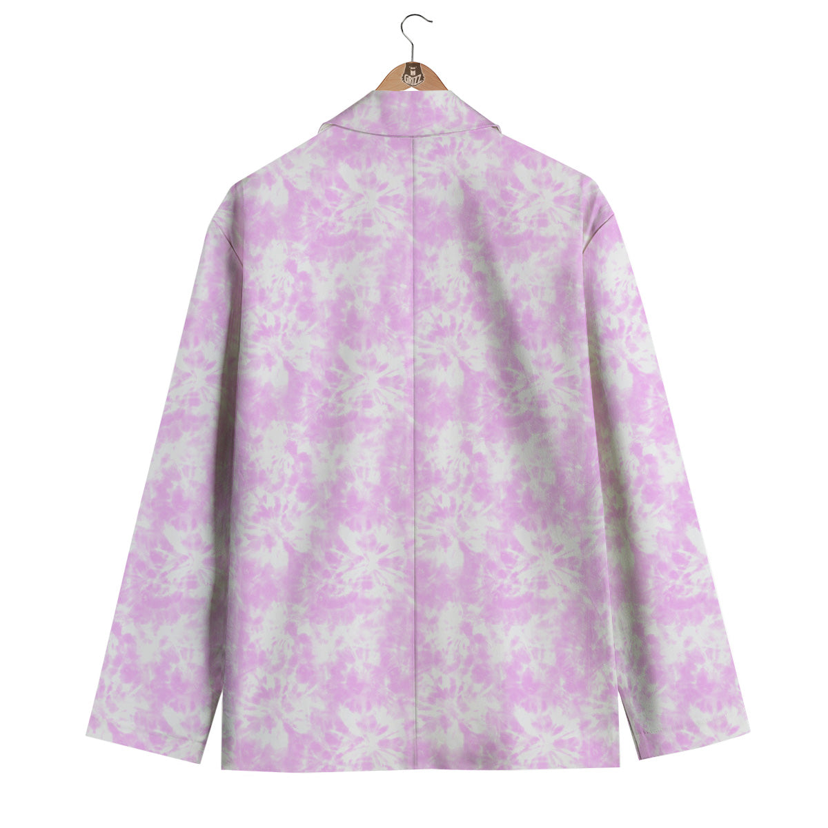 Tie Dye Shibori Pink Print Pattern Men's Blazer-grizzshop