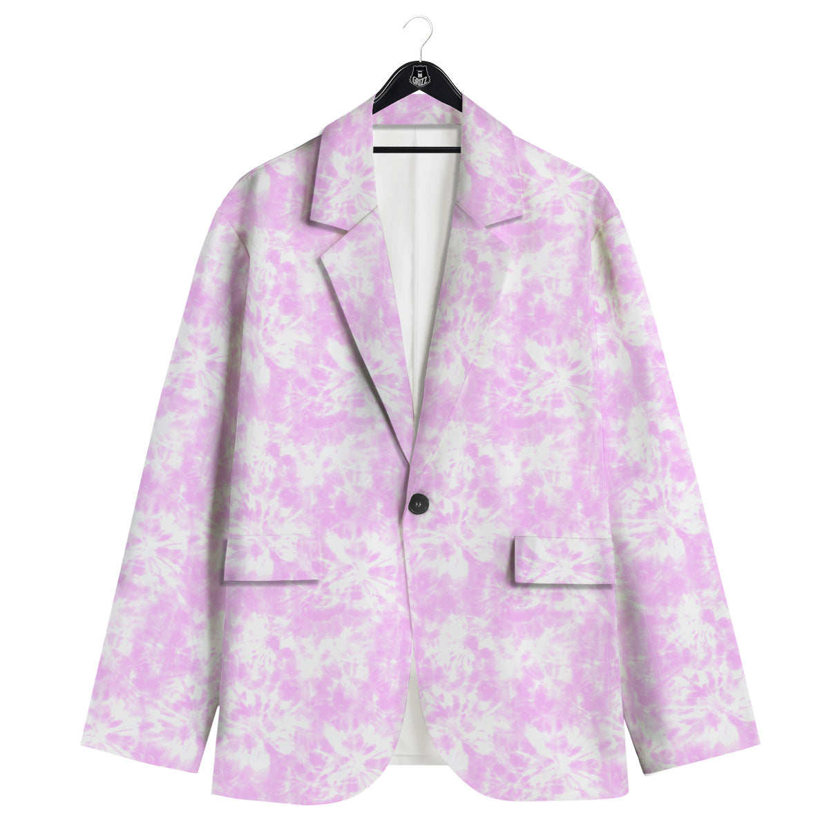 Tie Dye Shibori Pink Print Pattern Men's Sport Coat-grizzshop