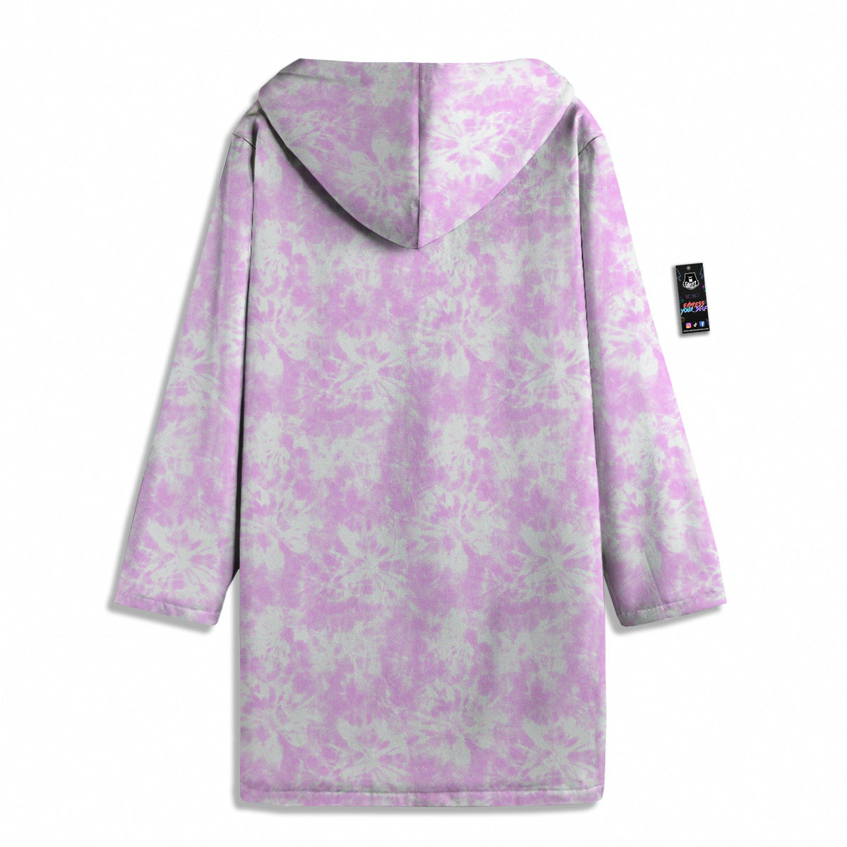 Tie Dye Shibori Pink Print Pattern Men's Windbreaker Jacket-grizzshop