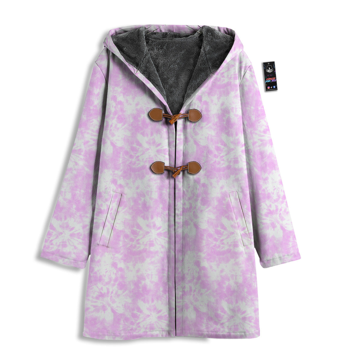Tie Dye Shibori Pink Print Pattern Men's Windbreaker Jacket-grizzshop