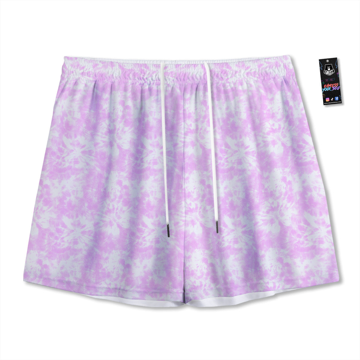 Trippy Ethnic Psychedelic Print Mesh Shorts