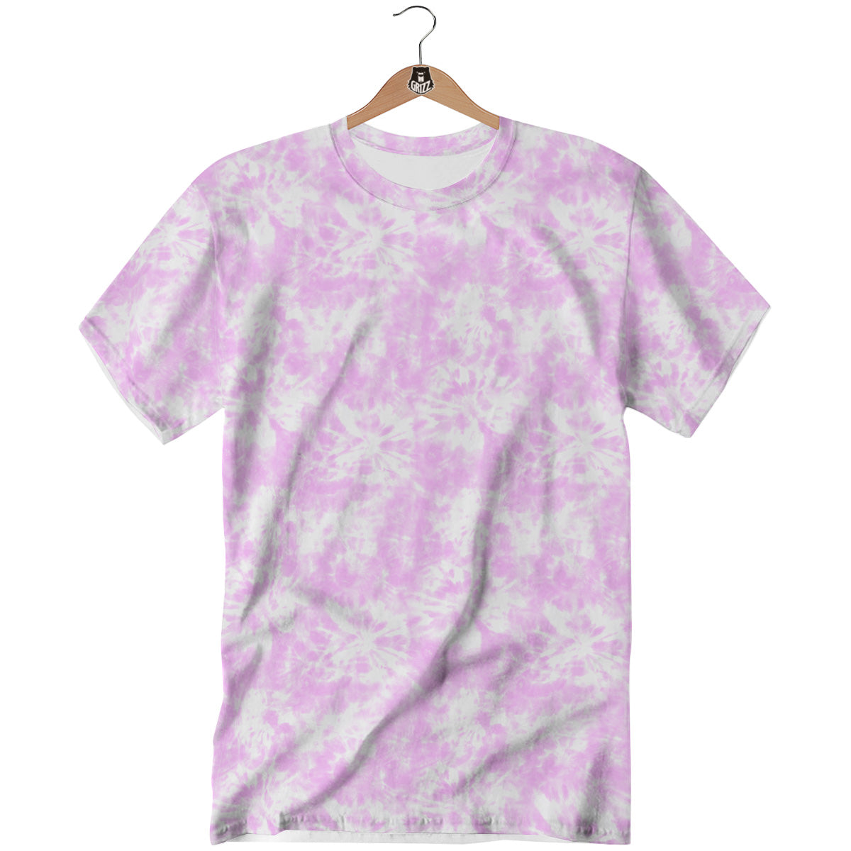 Tie Dye Shibori Pink Print Pattern T-Shirt-grizzshop