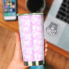 Tie Dye Shibori Pink Print Pattern Tumbler-grizzshop