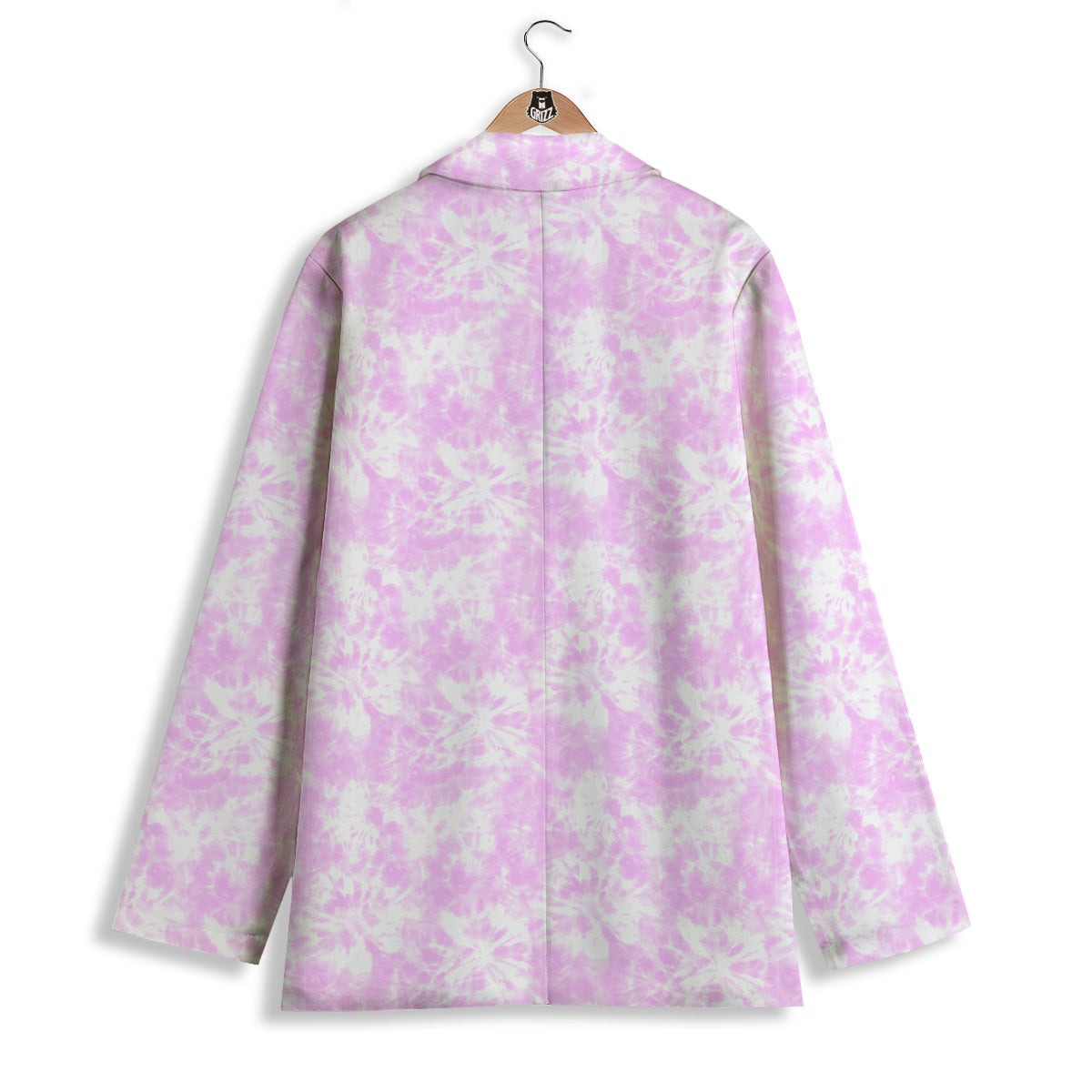 Tie Dye Shibori Pink Print Pattern Women's Blazer-grizzshop