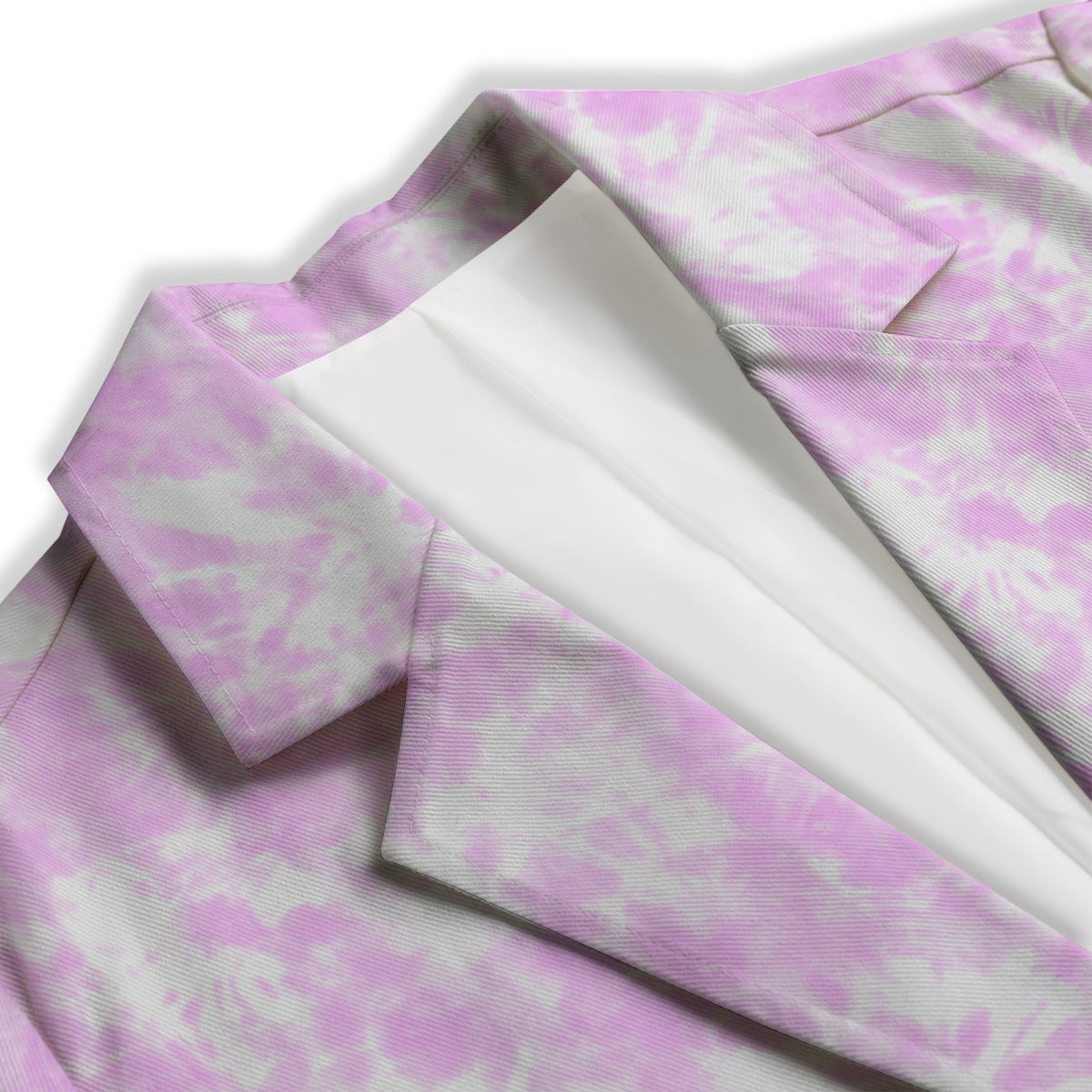 Tie Dye Shibori Pink Print Pattern Women's Blazer-grizzshop
