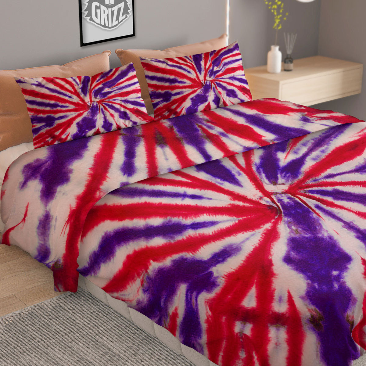 Tropical Leaves Watercolor Print Pattern Duvet Cover Bedding Set