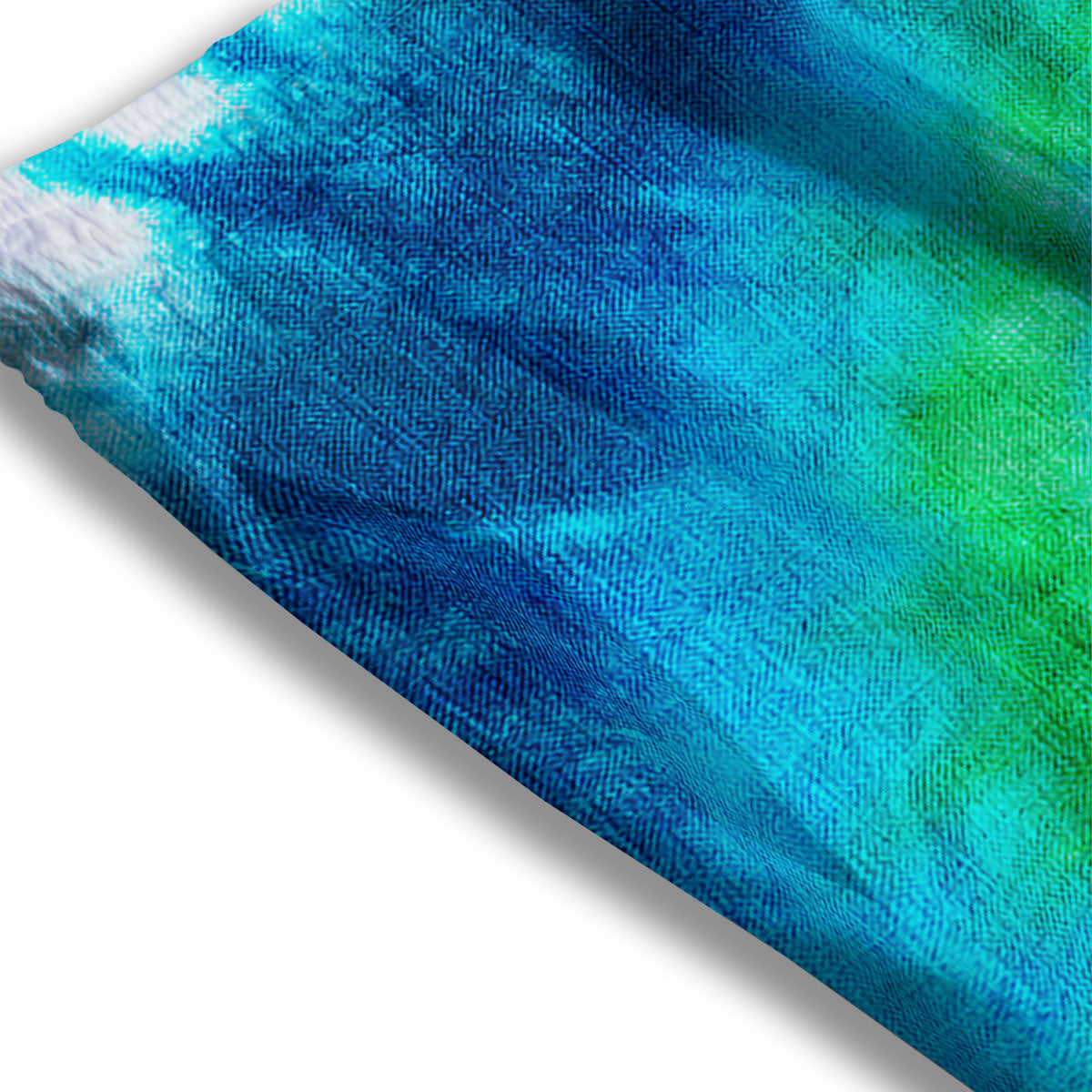 Tie Dye Spiral Print Mesh Shorts