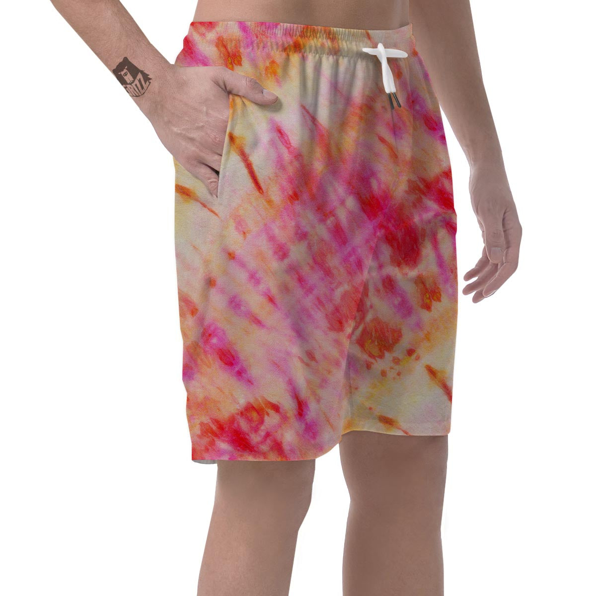 Tie Dye Summer Print Men's Shorts-grizzshop