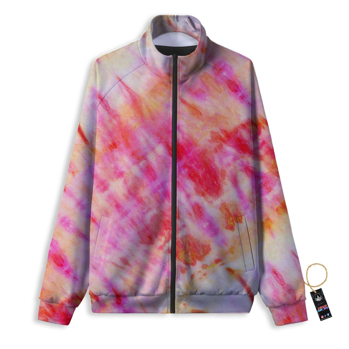Tie Dye Summer Print Track Jacket-grizzshop