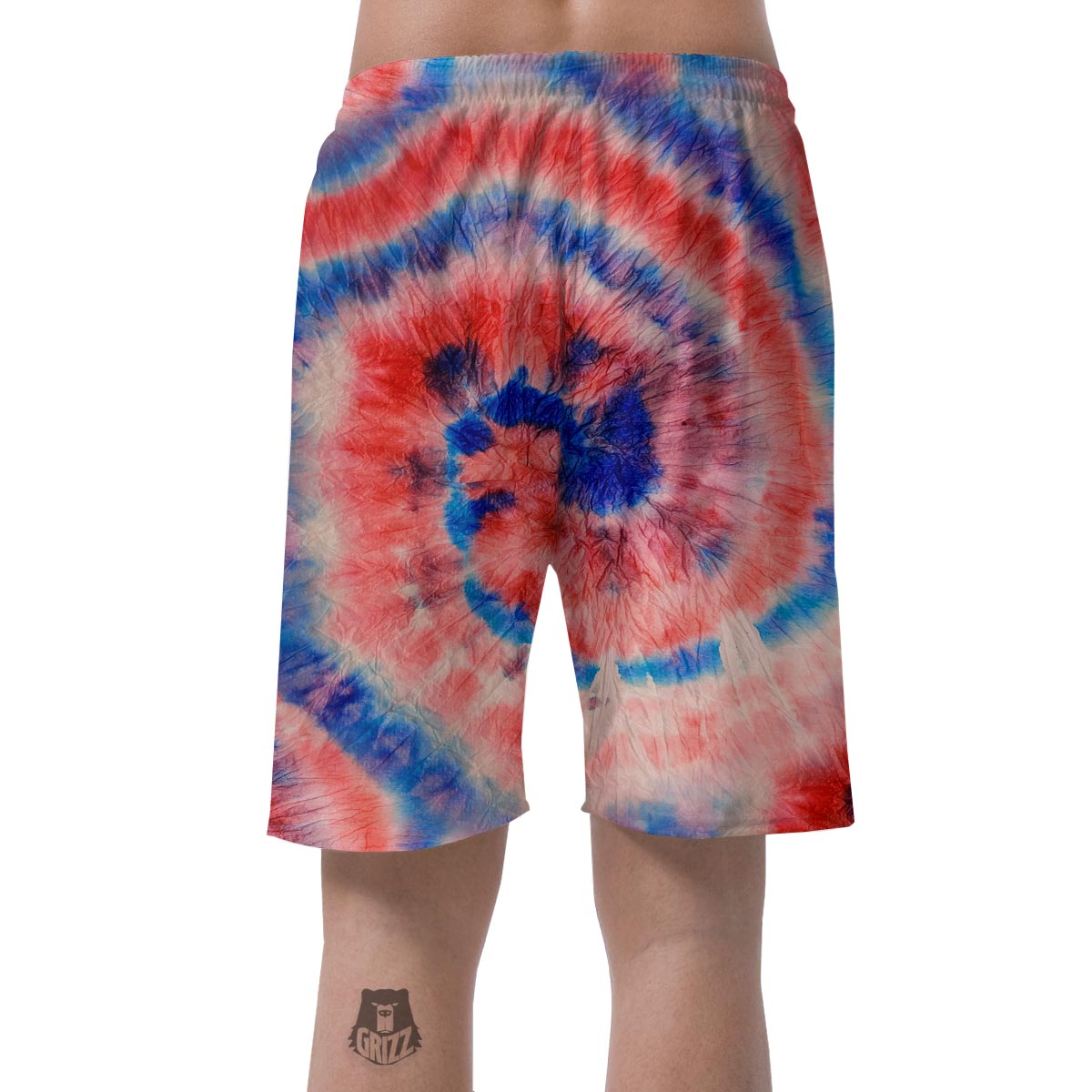 Tie Dye Swirl Batik Men's Shorts-grizzshop