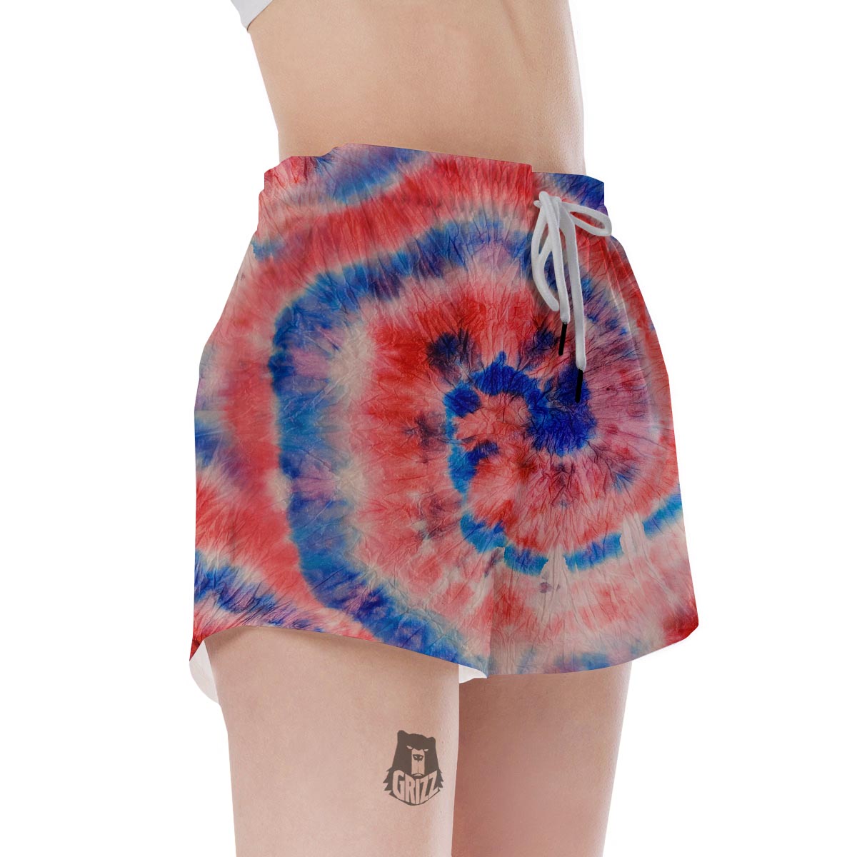 Tie Dye Swirl Batik Women's Shorts-grizzshop