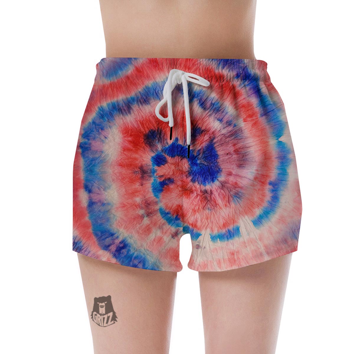 Tie Dye Swirl Batik Women's Shorts-grizzshop