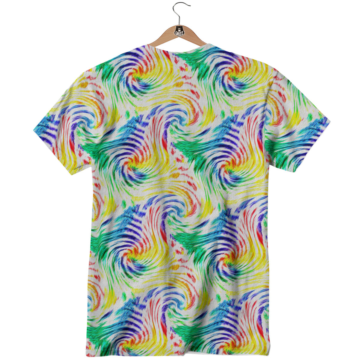 Tie Dye Swirl Colorful Print Pattern T-Shirt-grizzshop