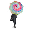 Tie Dye Swirl Print Umbrella-grizzshop