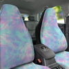 Tie Dye Teal And Pink Print Car Seat Covers-grizzshop