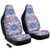 Tie Dye Two Tone Print Pattern Car Seat Covers-grizzshop