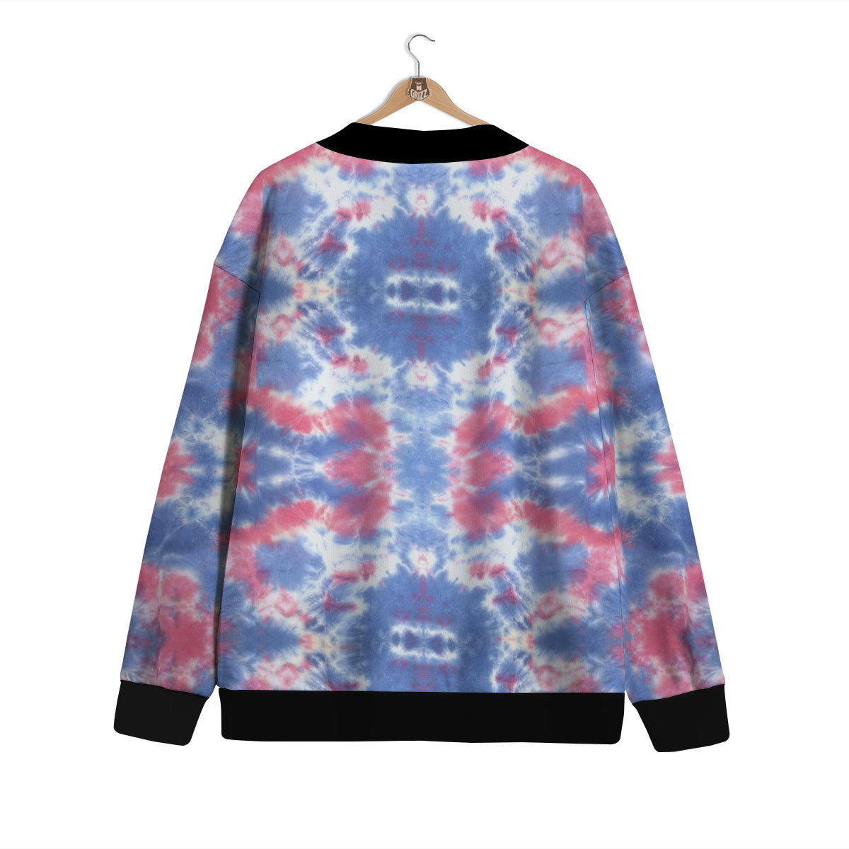 Tie Dye Two Tone Print Pattern Cardigan-grizzshop