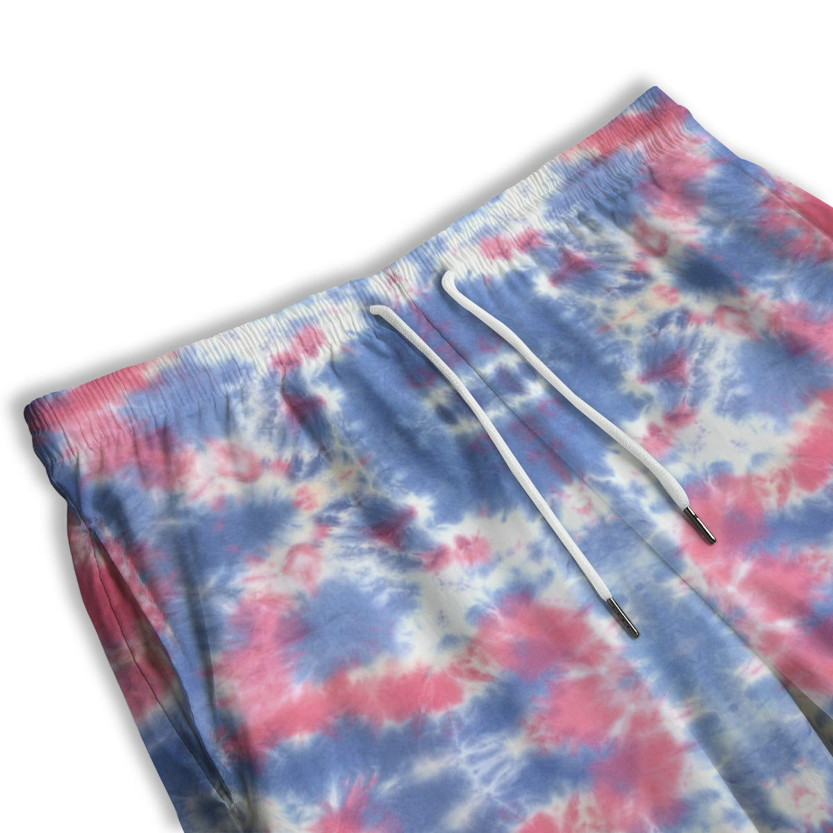 Tie Dye Two Tone Print Pattern Men's Athletic Shorts
