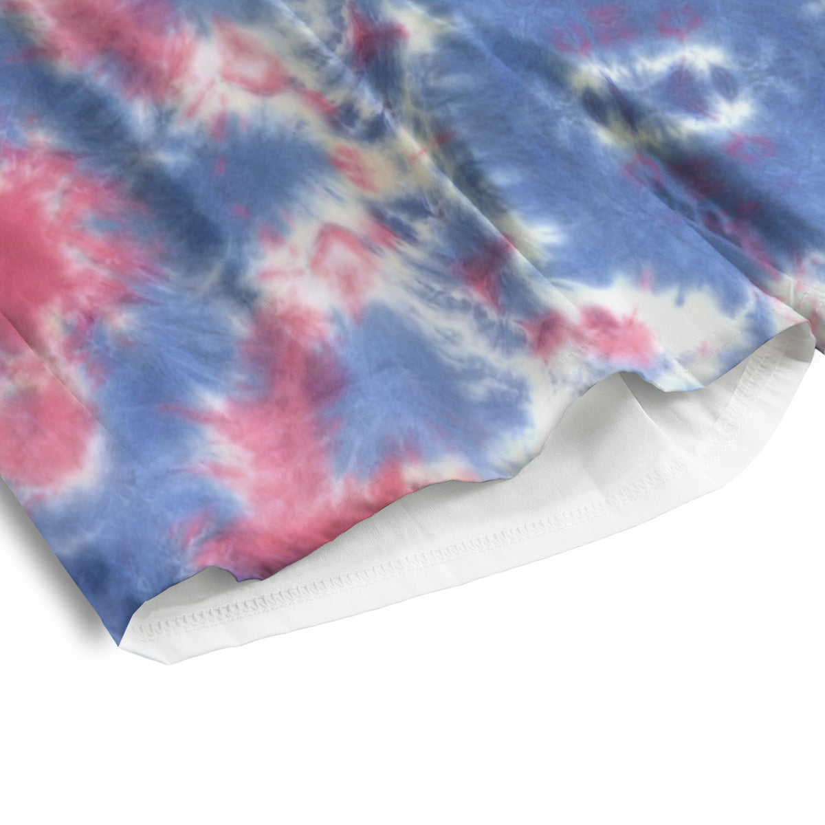 Tie Dye Two Tone Print Pattern Men's Athletic Shorts