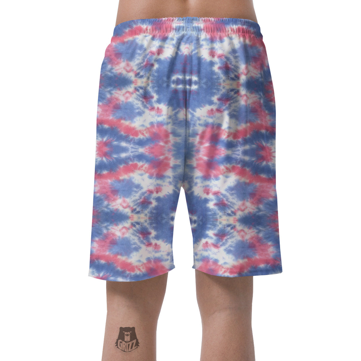 Tie Dye Two Tone Print Pattern Men's Shorts-grizzshop