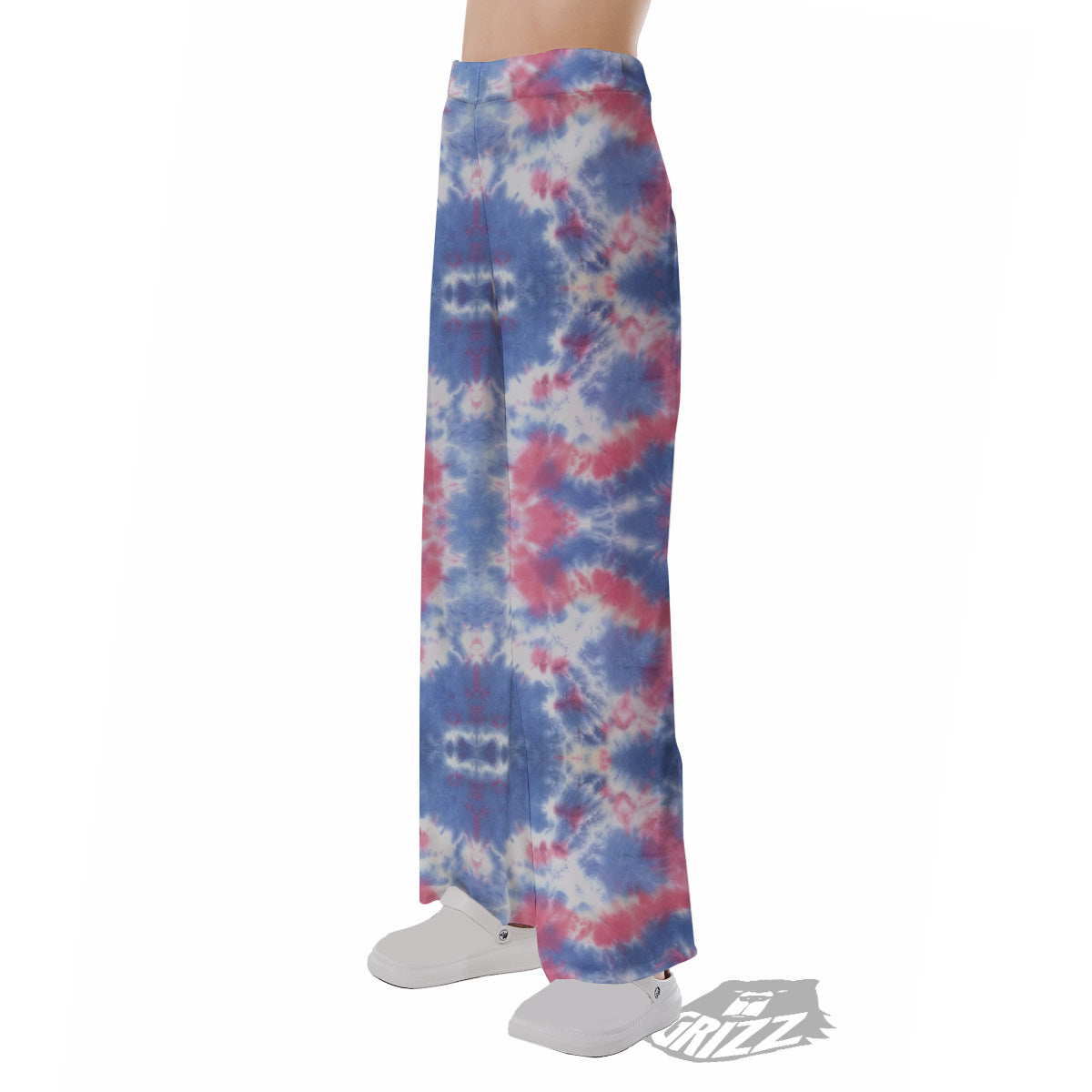 Tie Dye Two Tone Print Pattern Pajama Pants-grizzshop