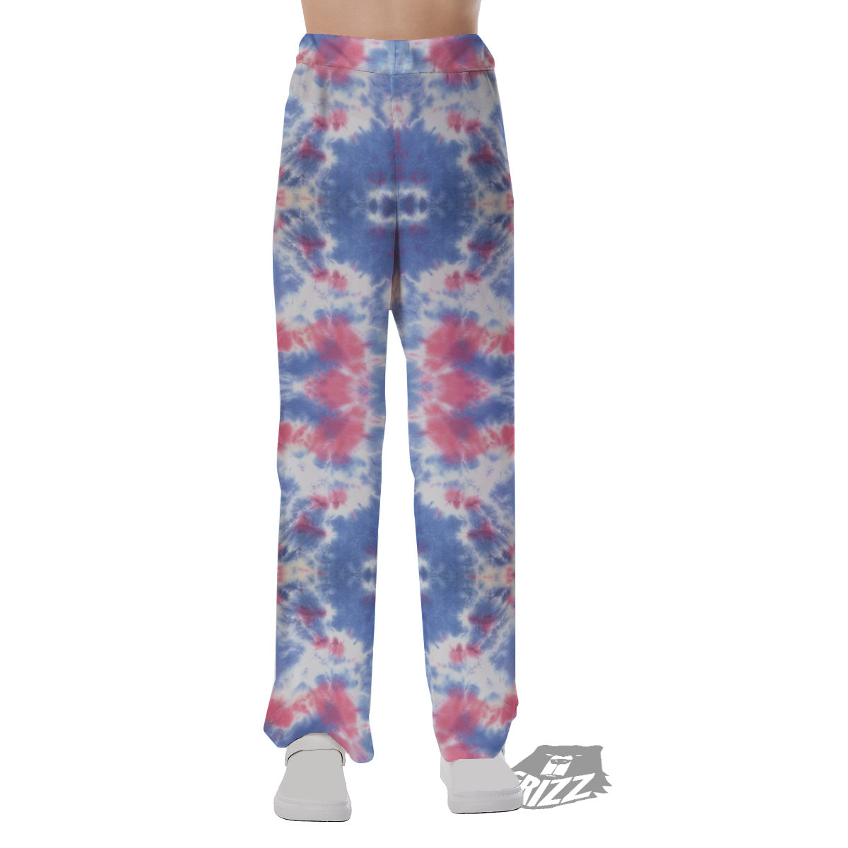 Tie Dye Two Tone Print Pattern Pajama Pants-grizzshop