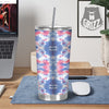 Tie Dye Two Tone Print Pattern Tumbler-grizzshop