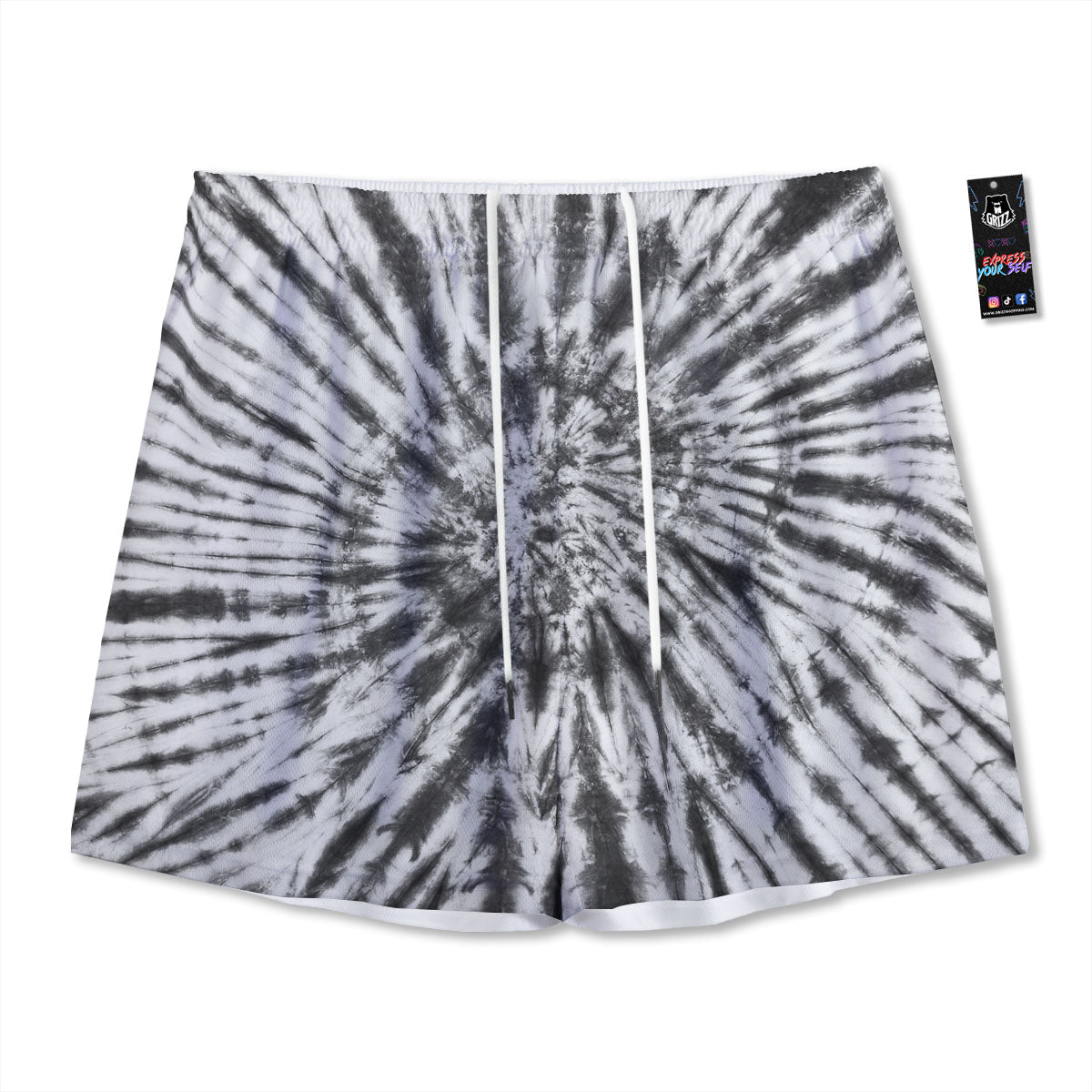 Tattersall Dark Blue Print Pattern Mesh Shorts