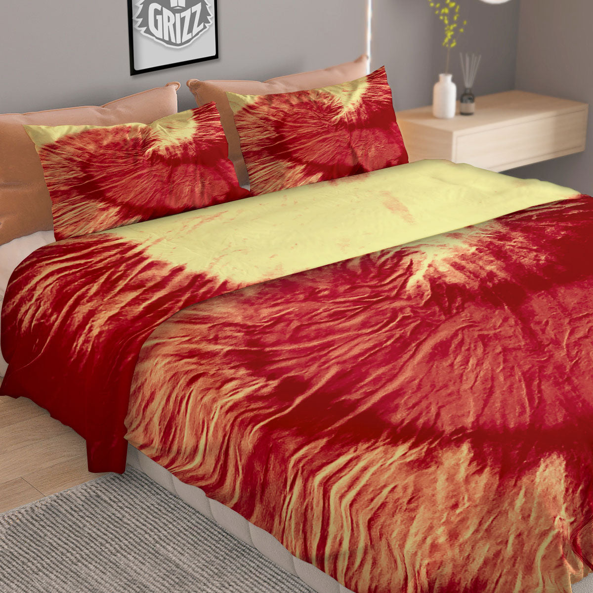 Tropical Teal Print Pattern Duvet Cover Bedding Set