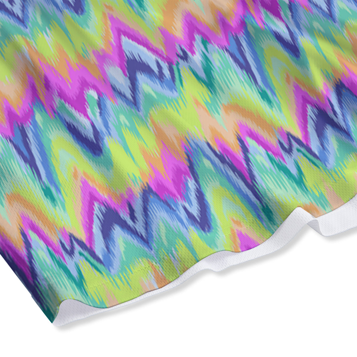 Tropical Leaf Dark Blue Print Pattern Mesh Shorts