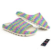 Tie Dye Zigzag Rainbow Print Pattern Sandals-grizzshop