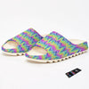 Tie Dye Zigzag Rainbow Print Pattern Sandals-grizzshop