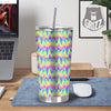 Tie Dye Zigzag Rainbow Print Pattern Tumbler-grizzshop