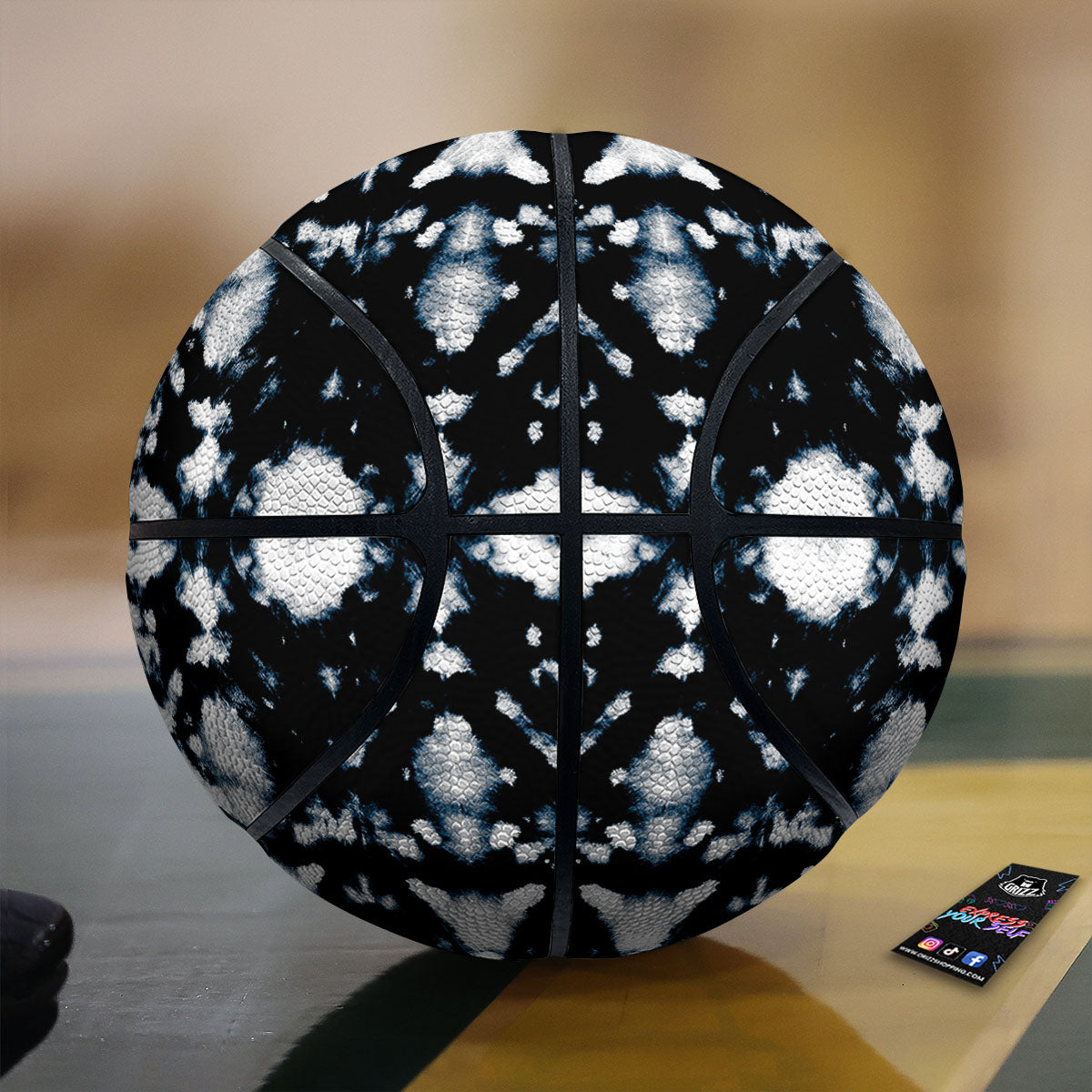 Tie Dye Black Backed Print Basketball